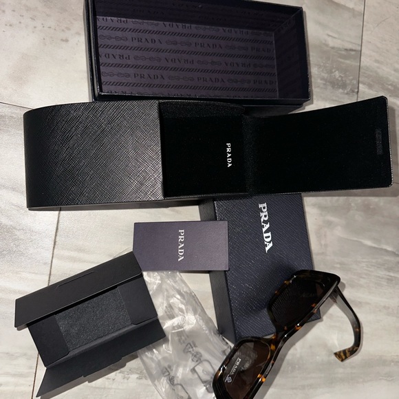 Prada Brown Tortoise Sunglasses - Picture 7 of 17